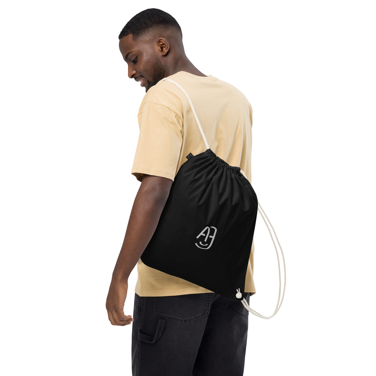 AJ-LifeStyle PREMIUM Organic Cotton Drawstring Bag