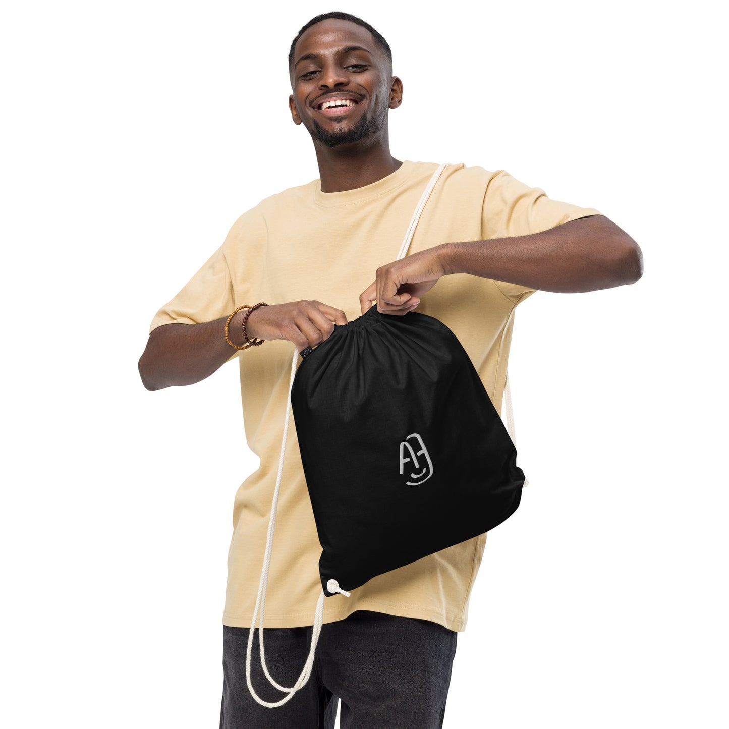 AJ-LifeStyle PREMIUM Organic Cotton Drawstring Bag